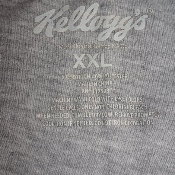 Crop Top Plus Size L'Eggo My Eggo Grey - Picture 3 of 3